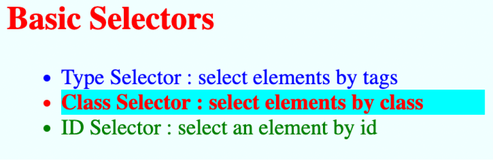 CSS-Basic-Selectors