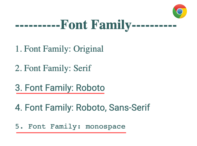 font-family