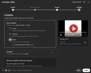 Setting Video Visibility Options on YouTube