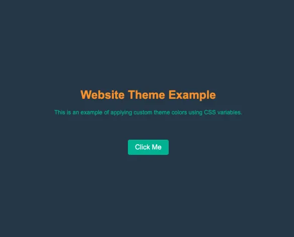 UI with CSS Variable Example 1