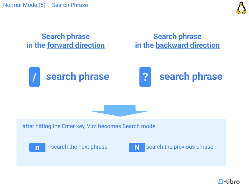 Searching Phrases in Vim Editor Normal Mode - Topic