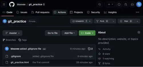 Create a GitHub Remote Repository and invite a project member: Step 5
