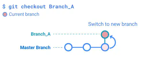 git checkout: switch to new branch 