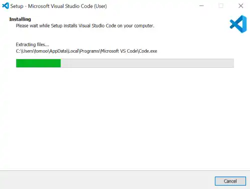 Install and set up VS Code on Windows: Step 7