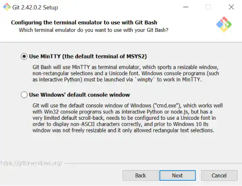 Install Git and Git Bash on Windows: Step 12