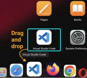 Install VS Code and Launch Terminal with VS code on Mac OS: Step 4
