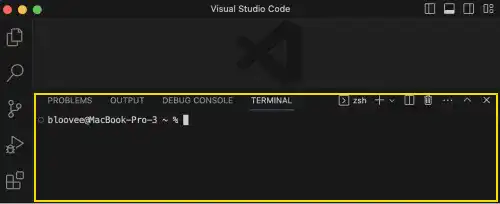 Terminal in VS Code