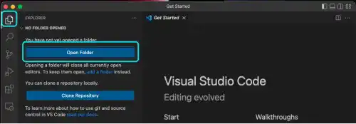 Create a project directory with VS Code: Step 1