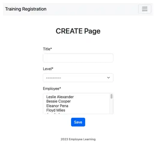 Django Create Page with Crispy Forms