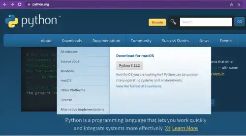 Install Python: Step 1