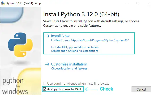 Install Python: Step 6