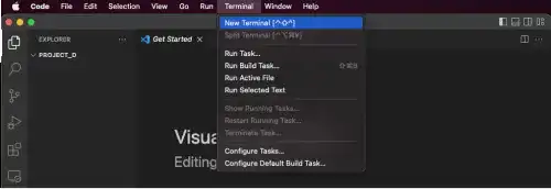 Open Terminal in VS Code 1