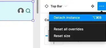 Detach Instance in Figma