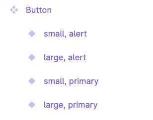 Figma Component Variants - Property Names