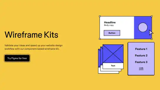 Figma Wireframe Kits Page UI