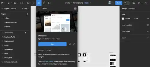 Installing Figma Plugin Unsplash 3