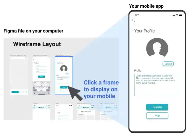 Mirror Figma Design on Mobile