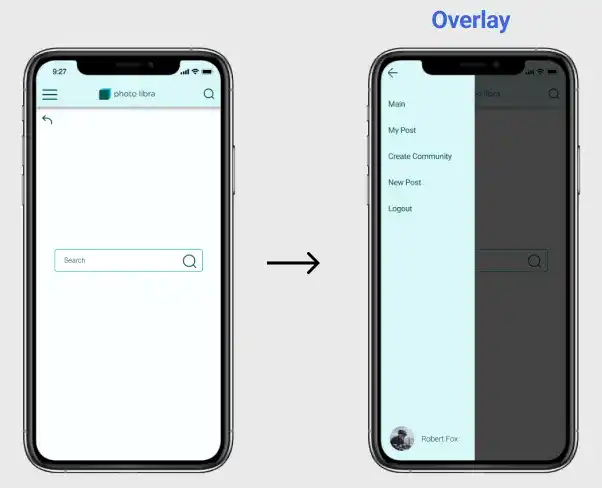 Sidebar Overlay in Figma Prototype