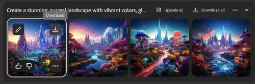 Adobe Firefly - How to Download Generated Image