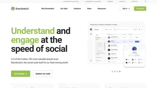 Brandwatch Landing Page