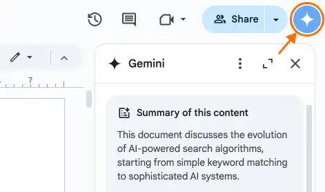 Gemini on Google Docs