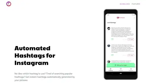 Hashtagify Landing Page