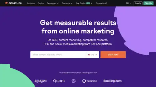 SEMrush Landing Page