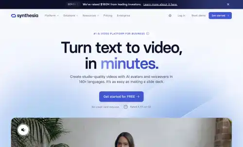 Synthesia Landing Page