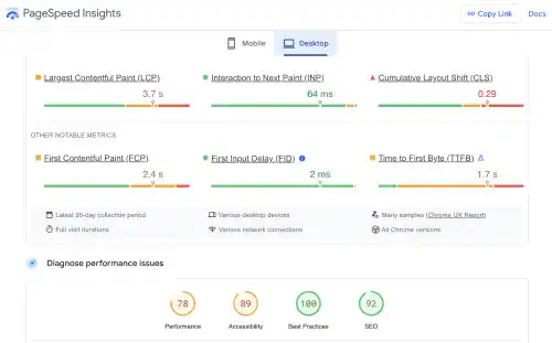 Google PageSpeed Insights